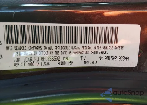 2014 Jeep Grand Cherokee Summit from USA, damaged, VIN 1C4RJFJT0EC256502